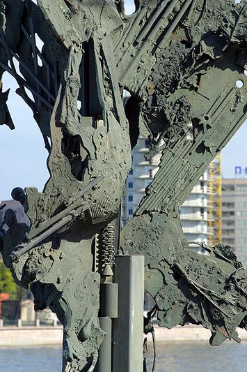 Monument to Alfred Nobel in Saint-Petersburg, Russia