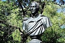 Monuments in the Alexander Garden, St. Petersburg, Russia