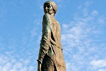 Monument to Anna Akhmatova opposite Kresty, St. Petersburg, Russia
