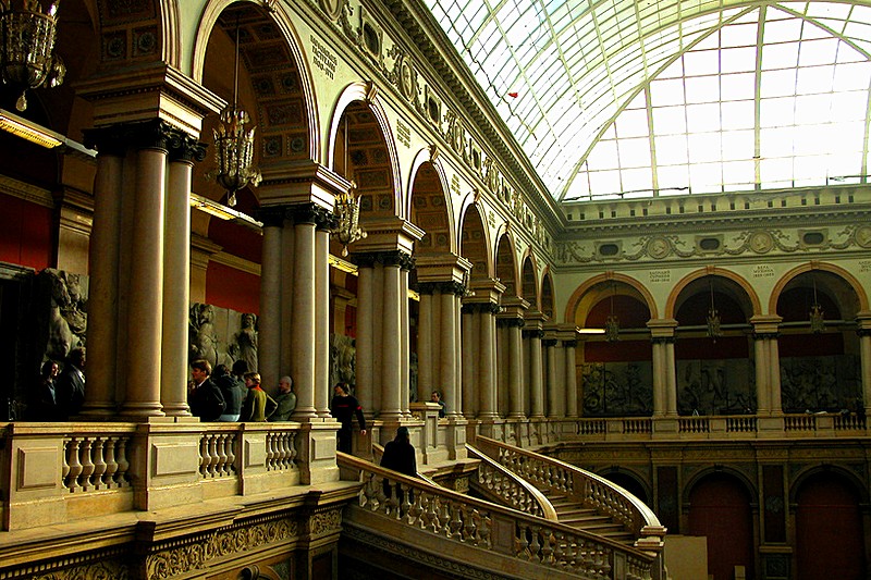 Main hall of the Stieglitz Applied Arts Museum in St Petersburg, Russia