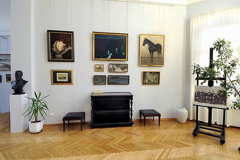 Collections of the Arkhip Kuindzhi Apartment Museum in St Petersburg, Russia