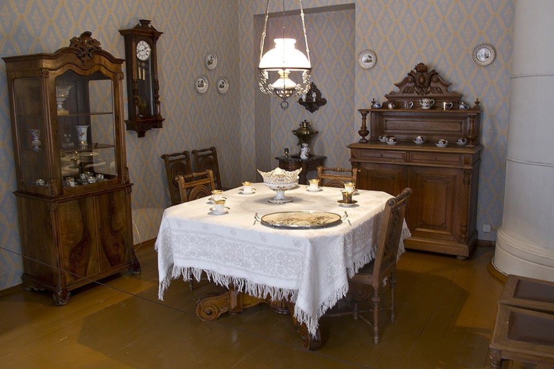 Dining room at the Dostoevsky Memorial Apartment-Museum in Saint-Petersburg, Russia