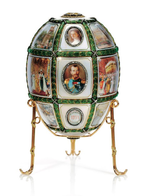 The Fifteenth Anniversary Easter Egg in Fabergé Museum in Saint Petersburg, Russia
