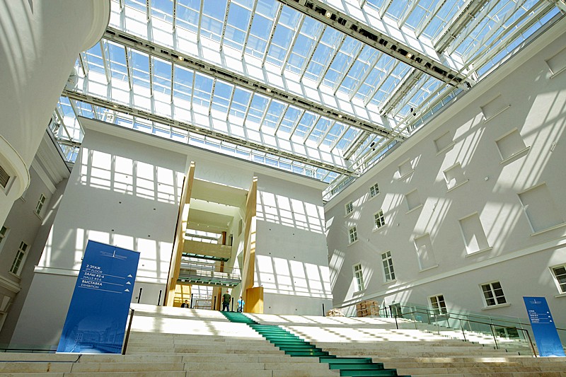 New exhibition space of the Hermitage Museum inside the General Staff Building in St. Petersburg, Russia