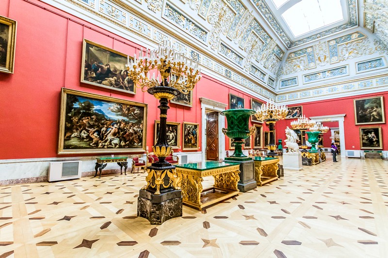 Interiors of the Hermitage Museum in Saint-Petersburg, Russia Interiors of the Hermitage Museum in Saint-Petersburg, Russia