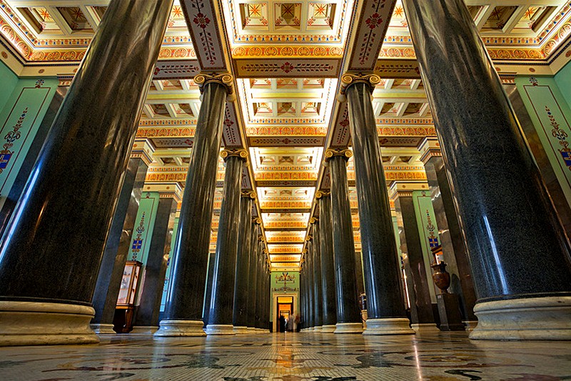 Twelve-Column Hall in the Winter Palace / Hermitage Museum in St Petersburg, Russia