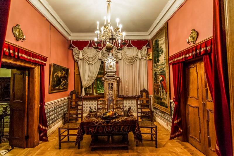 Reconstruction of Peter the Great's dining room in Saint-Petersburg, Russia