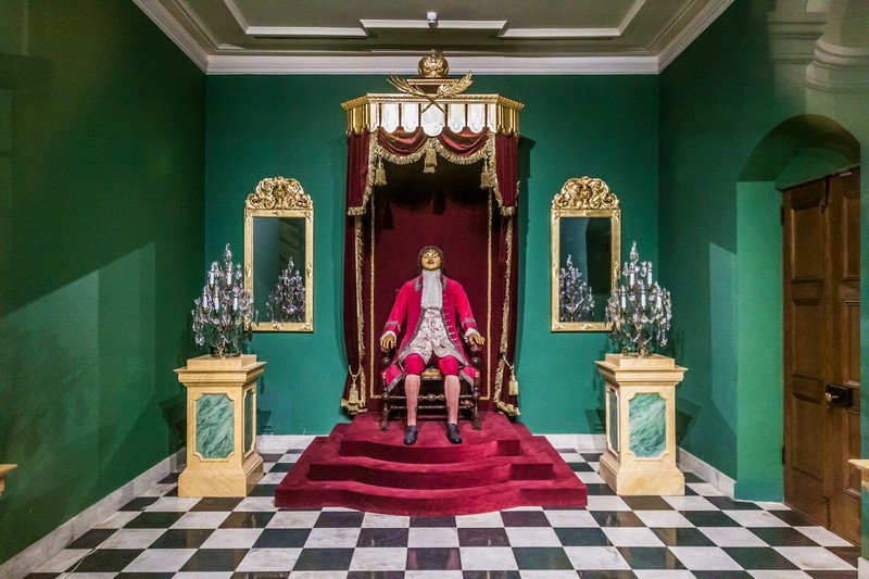 Wax figure of Peter the Great in Saint-Petersburg, Russia