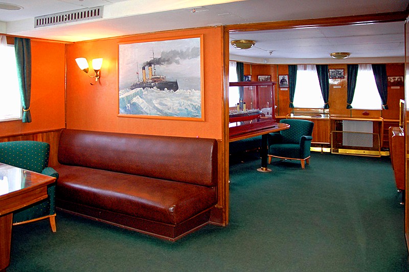 Interiors of Icebreaker Krasin in St Petersburg, Russia