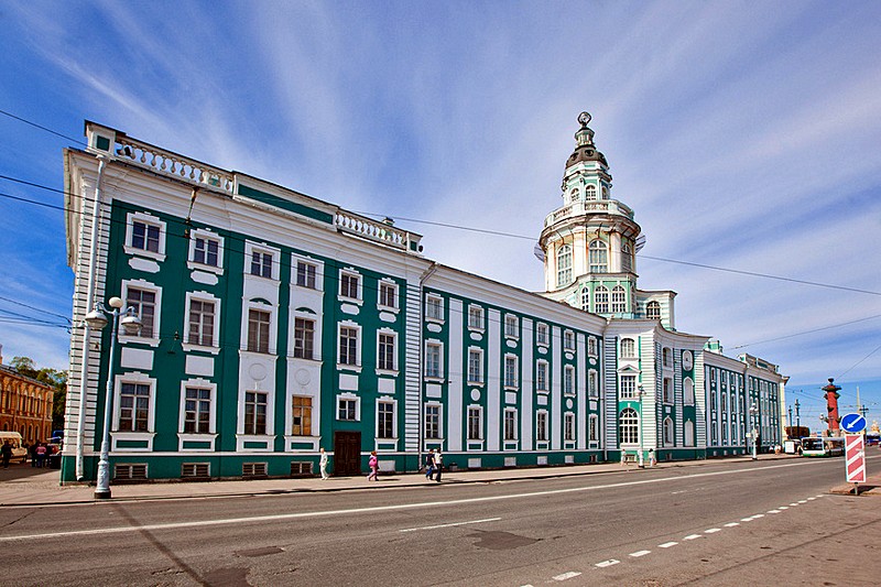 Kunstkammer (Kunstkamera) on Vasilevskiy Island in St Petersburg, Russia