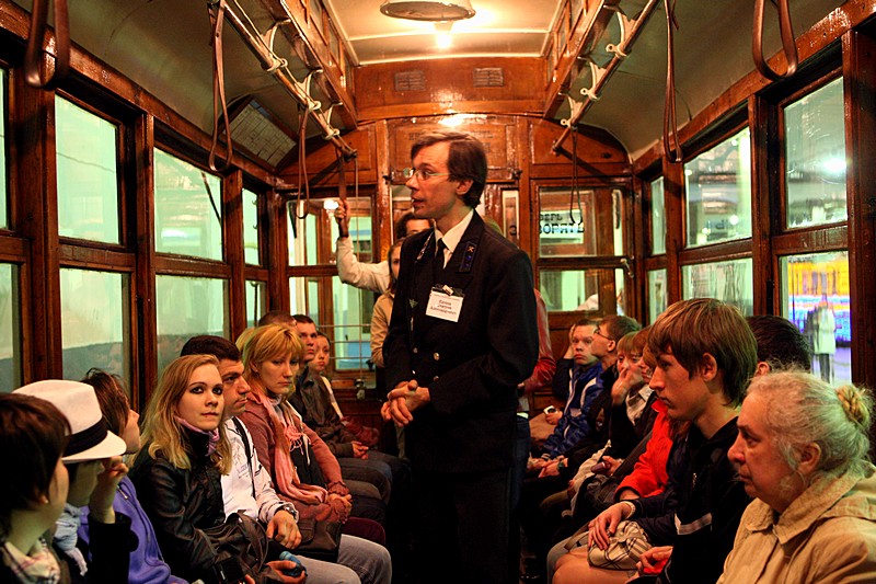 Excursion in Museum of Urban Electrical Transport in St Petersburg, Russia