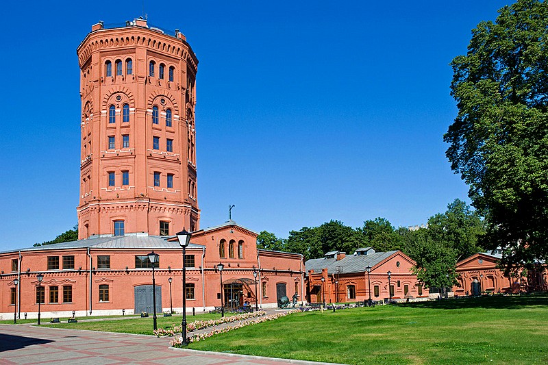 Museum of Water located in an old water tower in St Petersburg, Russia