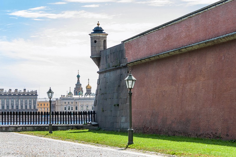 Gosudaryev Bastion at the Peter and Paul Fortress in St Petersburg, Russia