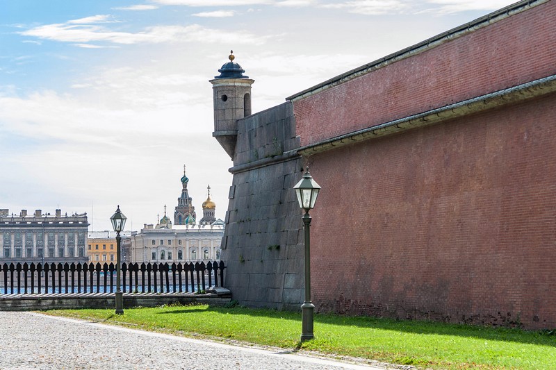 Gosudaryev Bastion at the Peter and Paul Fortress in St Petersburg, Russia Gosudaryev Bastion at the Peter and Paul Fortress in St Petersburg, Russia