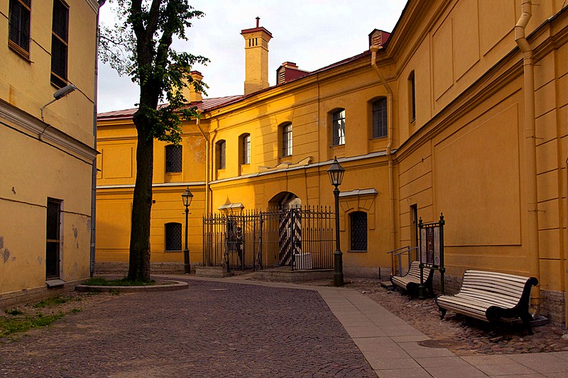 Inner walls of Trubetskoy Bastion at the Peter and Paul Fortress in St Petersburg, Russia