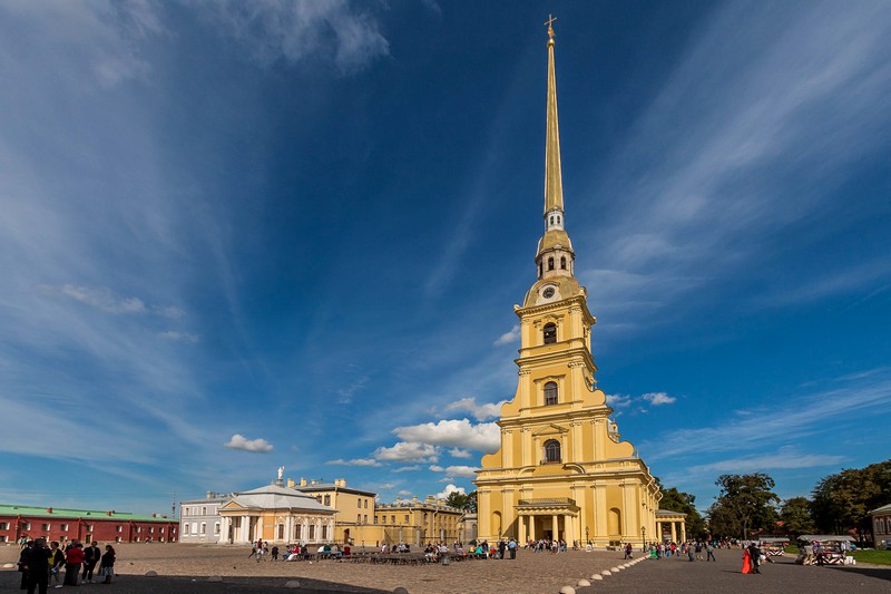 Ss. Peter and Paul Cathedral at the Peter and Paul Fortress in St Petersburg, Russia Ss. Peter and Paul Cathedral at the Peter and Paul Fortress in St Petersburg, Russia