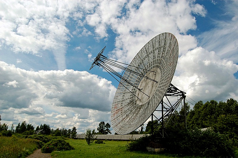 Radio telescopes at Pulkovo Astronomical Observatory outside St. Petersburg, Russia