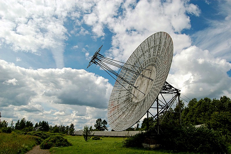 Radio telescopes at Pulkovo Astronomical Observatory outside St. Petersburg, Russia