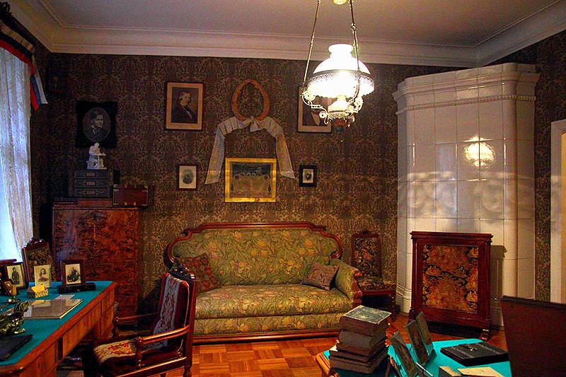 Interiors of composer Nikolay Rimsky-Korsakov's Apartment-Museum in St Petersburg, Russia Interiors of composer Nikolay Rimsky-Korsakov's Apartment-Museum in St Petersburg, Russia