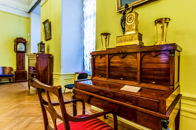 Furniture at the Marble Palace - a branch of the Russian Museum in St Petersburg, Russia