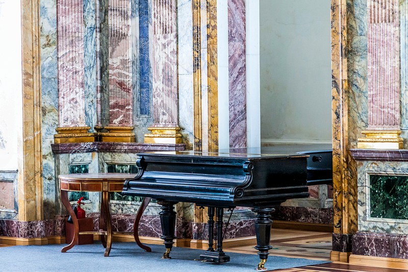 Grand in Marble Hall of the Marble Palace in St Petersburg, Russia