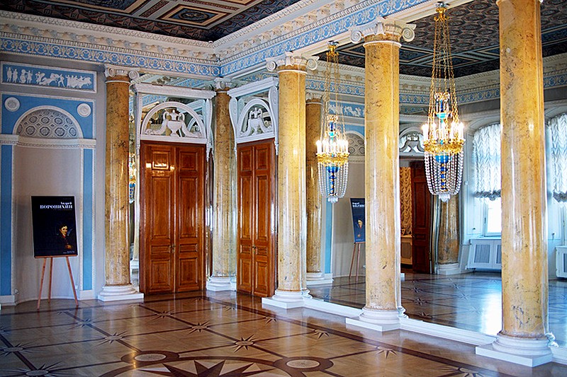 Halls of the Stroganov Palace in Saint-Petersburg, Russia
