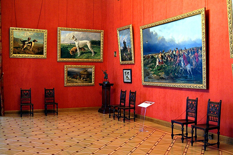 Picture gallery at the Stroganov Palace in St Petersburg, Russia