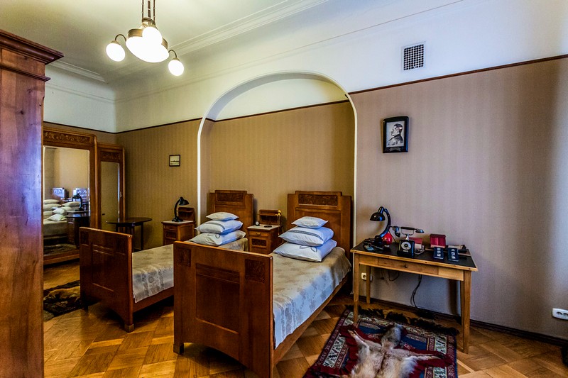 The Kirov family's bedroom in St Petersburg, Russia