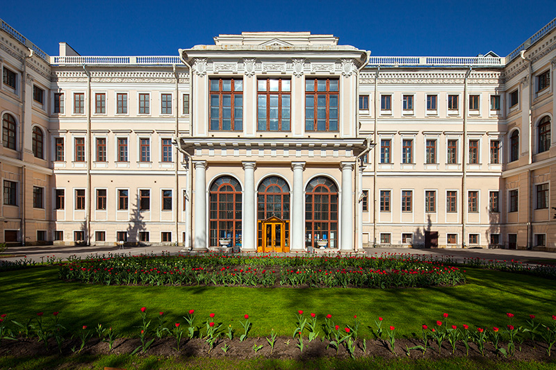 Anichkov Palace - one of the oldest buildings in St Petersburg, Russia