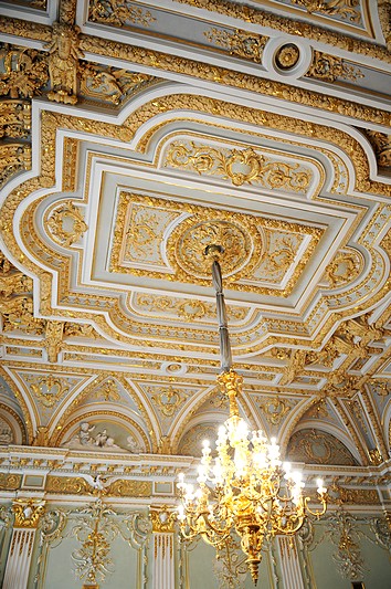 Ceiling in the Derviz Mansion in Saint-Petersburg, Russia