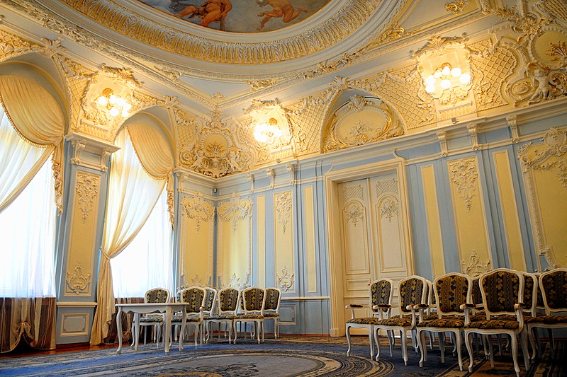 Inside the Derviz Mansion in St Petersburg, Russia