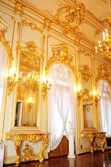 Interior of the Derviz Mansion in St Petersburg, Russia
