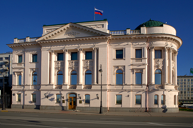 Palace of Grand Duke Nikolay Nikolaevich on Petrovskaya Embankment in St Petersburg, Russia