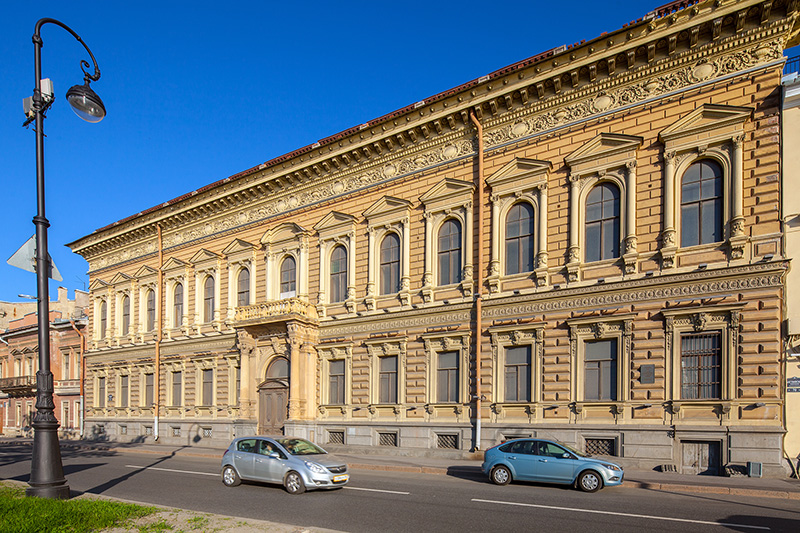 Palace of Grand Duke Pavel Alexandrovich on the English Embankment in Saint-Petersburg, Russia