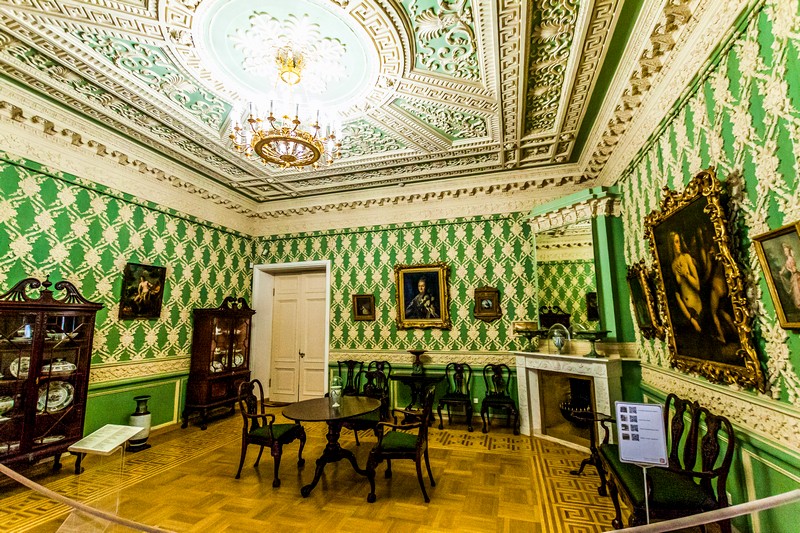 State rooms of the Sheremetev Palace in St Petersburg, Russia