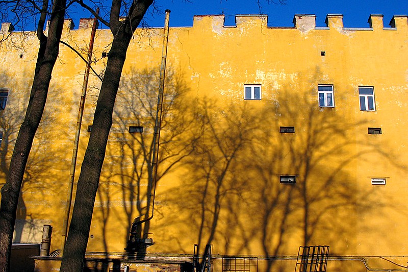 The courtyard of the Sheremetev Palace in Saint-Petersburg, Russia