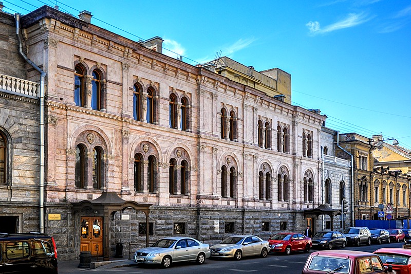 Kushelev-Bezborodko Mansion on Gagarinskaya Street (known as the Small Marble Palace) in St Petersburg, Russia