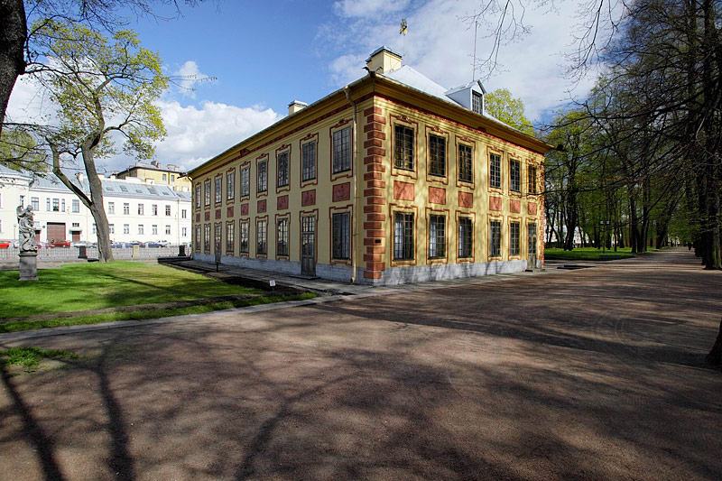 Summer Palace of Peter the Great in the Summer Garden in St Petersburg, Russia