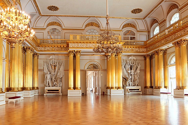 Armorial Hall of the Winter Palace (Hermitage Museum) in St Petersburg, Russia
