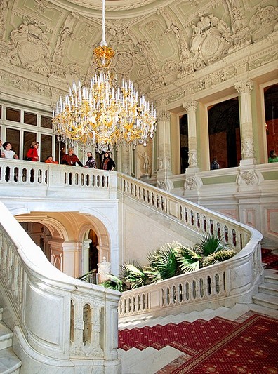 Main staircase of the Yusupov Palace in Saint-Petersburg, Russia