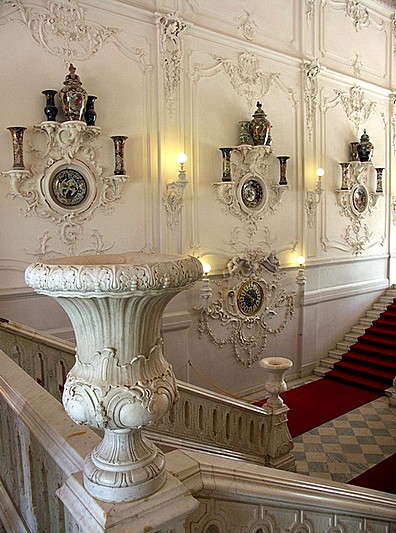 Interiors of the Grand Palace in Pavlovsk royal estate, south of Saint-Petersburg, Russia