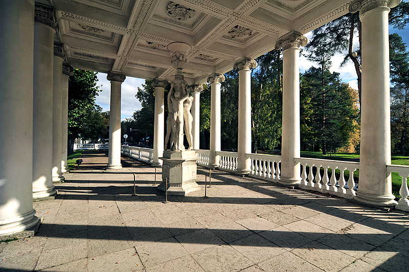 Gonzago Gallery in Pavlovsk Park in Pavlovsk royal estate, south of St Petersburg, Russia