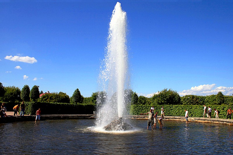 Menager Fountain in Peterhof, Saint-Petersburg, Russia