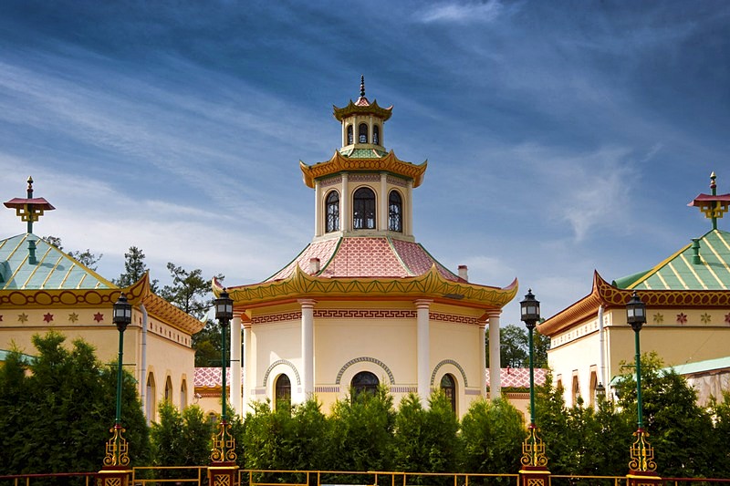 Chinese Village in Alexander Park in Tsarskoye Selo (Pushkin), south of St Petersburg, Russia