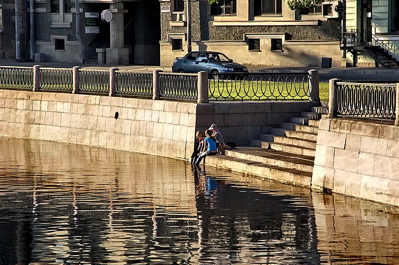 Chernaya Rechka Embankment in Saint-Petersburg, Russia