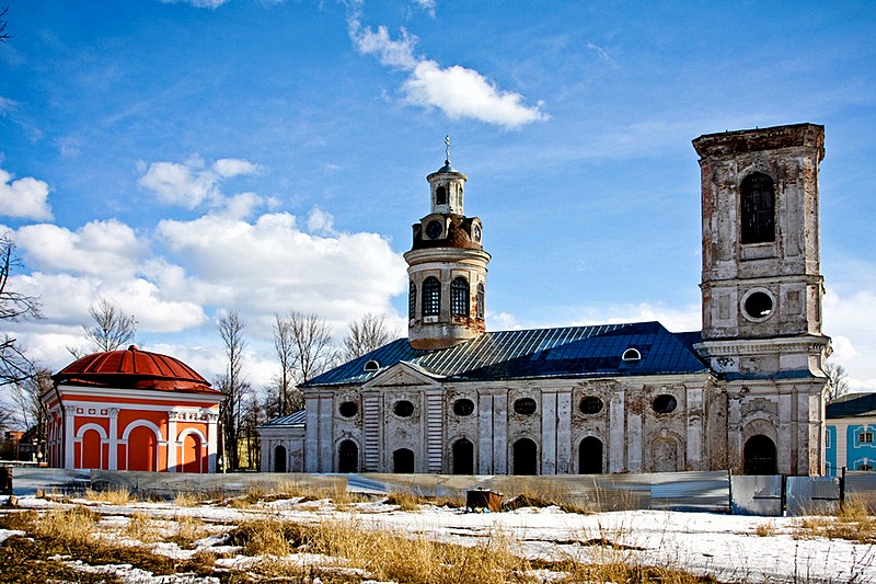 Cathedral of the Annunciation of the Blessed Virgin in Schlisselburg, east of St Petersburg, Russia