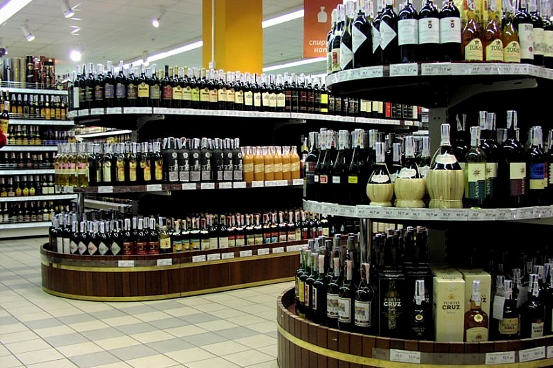 Norman liquor stores in St. Petersburg, Russia