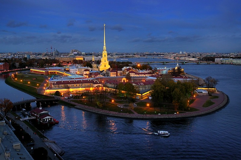 The Peter & Paul Fortress in Saint Petersburg