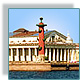 The Stock Exchange and Rostral Columns, St. Petersburg, Russia