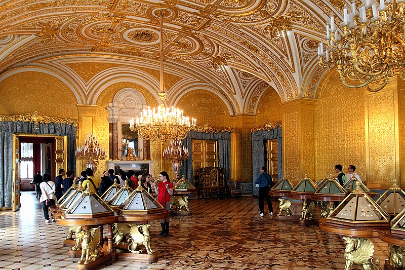 Interior of the State Hermitage Museum in Saint Petersburg, Russia